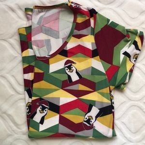 LuLaroe Classic T Christmas Penguins